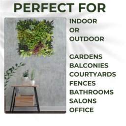 Artificial Plant Flower Living Wall Panels Realistic - Purple Strand - Indoor / Outdoor -50Cm X 50Cm - thumbnail 4