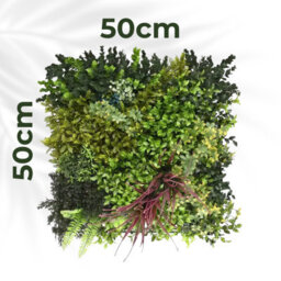 Artificial Plant Flower Living Wall Panels Realistic - Purple Strand - Indoor / Outdoor -50Cm X 50Cm - thumbnail 2