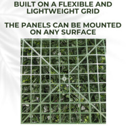 Artificial Plant Flower Living Wall Panels Realistic - Purple Strand - Indoor / Outdoor -50Cm X 50Cm - thumbnail 7