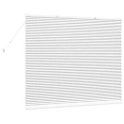 Berkfield Window Blind With Curtains Manual White Aluminium - thumbnail 7