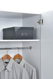 Highbury White 3 Piece Bedroom Set (Wardrobe, Chest & Bedside) - thumbnail 7