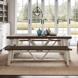 Fwstyle 2M Solid Reclaimed Pine Dining Table - thumbnail 2