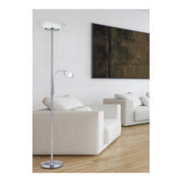 Luminosa Lighting Luminosa Gerry Modern 2 Light Mother & Child Lamp Nickel Matt - Uk Stock - thumbnail 2