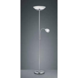 Luminosa Lighting Luminosa Gerry Modern 2 Light Mother & Child Lamp Nickel Matt - Uk Stock - thumbnail 1