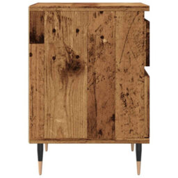 Berkfield Bedside Cabinet Old Wood 40X35X50 Cm Engineered Wood - thumbnail 6