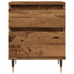 Berkfield Bedside Cabinet Old Wood 40X35X50 Cm Engineered Wood - thumbnail 5