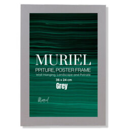 Grey Picture Frame Photo Frame Perspex Sheet For Wall Or Table, Landscape Portrait Orientation36 X 24 Cm - thumbnail 1