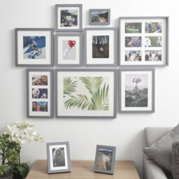 Grey Picture Frame Photo Frame Perspex Sheet For Wall Or Table, Landscape Portrait Orientation36 X 24 Cm - thumbnail 6