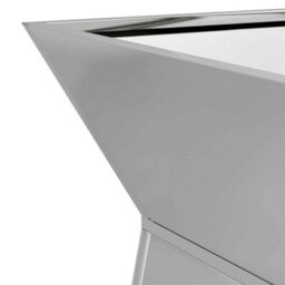 Berkfield Modern Garden Pillar Planter With Bowl 35X35X73 Cm Galvanised Steel - thumbnail 7