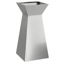 Berkfield Modern Garden Pillar Planter With Bowl 35X35X73 Cm Galvanised Steel