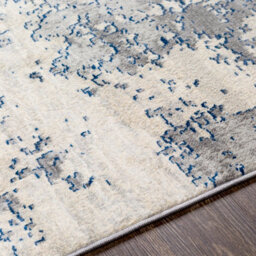 Livabliss Monaco-Abstract Blue Charcoal Grey Modern Marble Living Dining Bedroom Rug 130 X 180 Cm Easy Care, Non Shedding - thumbnail 3