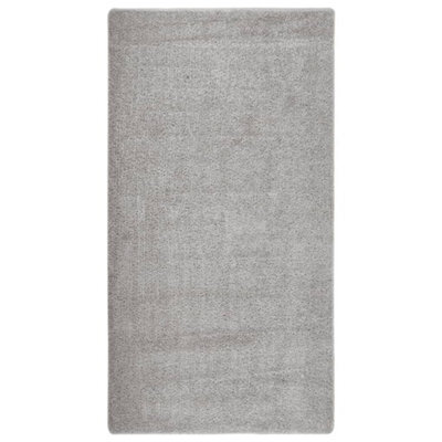 Berkfield Shaggy Rug Light Grey 80X150 Cm Anti Slip