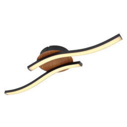 Luminosa Lighting Luminosa Evita Integrated Led Semi Flush Ceiling Light Black 2X Led 3000K - thumbnail 1
