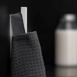 Cosmic Towel Hook, Robe Hook, Coat Hook, White Matt, Wall-Mounted, 3 Cm. The Grid Collection - thumbnail 4
