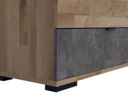 Impact Furniture Sideboard With Drawers Storage Dresser Cabinet Unit Light Oak Concrete Grey Modern Arica - thumbnail 5