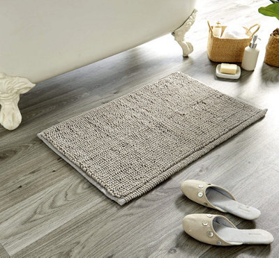 Pebbles Super Soft Bath Mat In Silver