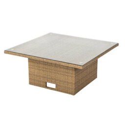 St. Tropez Garden Corner Sofa With Rising Glass Top Table,  Brown Grey, 6 Seats, Outdoor Rattan Furniture Set With Cushions - thumbnail 9
