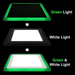 Long Life Lamps Company 18W Recessed Led Square Ring Panel Green - thumbnail 8