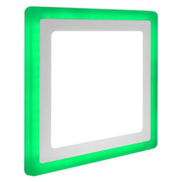 Long Life Lamps Company 18W Recessed Led Square Ring Panel Green - thumbnail 1