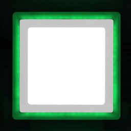 Long Life Lamps Company 18W Recessed Led Square Ring Panel Green - thumbnail 5