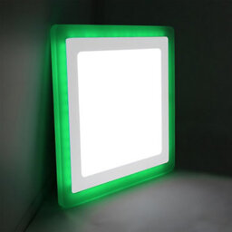 Long Life Lamps Company 18W Recessed Led Square Ring Panel Green - thumbnail 6