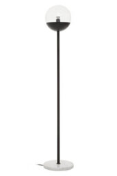 Orsina Versatile Black Finish Metal Floor Lamp, Sturdy And Stable Bedroom Lamp, Minimalist Tall Livingroom Lamp - thumbnail 1