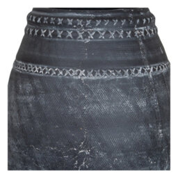 Hill Interiors Etched Collection Tall Vase Black (32Cm X 25Cm X 25Cm) - thumbnail 3