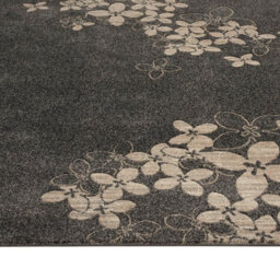 Charcoal Floral ,luxurious Modern Easy To Clean Rug For Bedroom & Living Room -239Cm X 320Cm - thumbnail 4