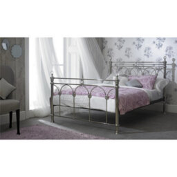 "Worcester 4Ft 6"" Double Boston Chrome Metal Bed Frame - (149Cm)" - thumbnail 1