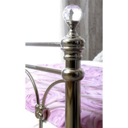 "Worcester 4Ft 6"" Double Boston Chrome Metal Bed Frame - (149Cm)" - thumbnail 2
