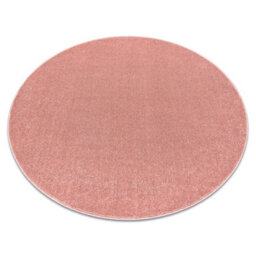 RugsX Eton Plus Circle Carpet Blush Pink, One-Color, Uniform, Plain Circle 200 Cm - thumbnail 4