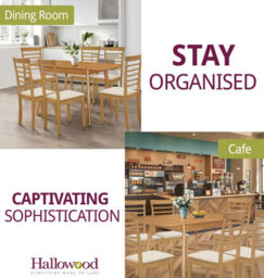 Hallowood Furniture Aston Butterfly Extending Table With 6 Light Oak Ledbury Chairs - thumbnail 6