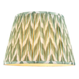 Loops Stylish Brushed Aged Brass Pendant Light With Cotswold Green Shade - thumbnail 9