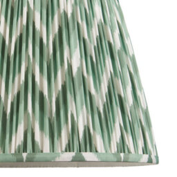 Loops Stylish Brushed Aged Brass Pendant Light With Cotswold Green Shade - thumbnail 7