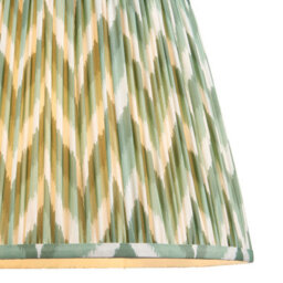Loops Stylish Brushed Aged Brass Pendant Light With Cotswold Green Shade - thumbnail 6
