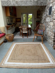 Second Nature Online Khidakee Square Border Natural Rug Hand Woven Jute / 150 Cm X 150 Cm - thumbnail 7