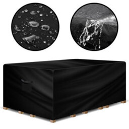 Gracious Gardens Rectangular 150X90X75Cm Outdoor Patio Waterproof Garden Furniture Cover, Weatherproof Rattan Sofa Protector - thumbnail 1