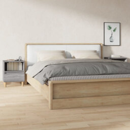 Berkfield Bedside Cabinets 2 Pcs Grey Sonoma 40X35X50 Cm - thumbnail 1