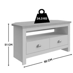 Gfw Lancaster Corner Tv Unit Cream - thumbnail 6