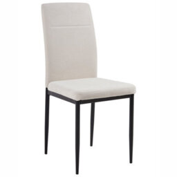Beliani Set Of 4 Dining Chairs Riner Fabric Light Beige - thumbnail 4