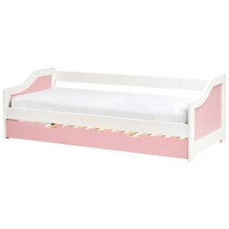 Beliani Trundle Bed Pine Wood Luneray 90 X 200 Cm (Eu Single) Pink - thumbnail 4