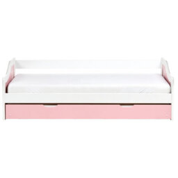 Beliani Trundle Bed Pine Wood Luneray 90 X 200 Cm (Eu Single) Pink - thumbnail 7