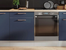Impact Furniture Kitchen Drawers Unit 600mm Cabinet Complete Cupboard Floor Standing Base Dark Navy Blue Nora - thumbnail 4