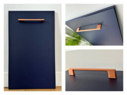 Impact Furniture Kitchen Drawers Unit 600mm Cabinet Complete Cupboard Floor Standing Base Dark Navy Blue Nora - thumbnail 6