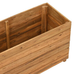 Berkfield Durable Raised Bed 100X40X55 Cm Recycled Teak And Steel - thumbnail 5