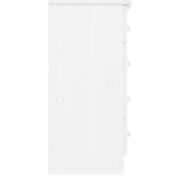 Berkfield Chest Of Drawers Alta White 77X35X73 Cm Solid Wood Pine - thumbnail 5