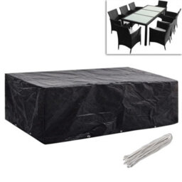 Walplus Outdoor Garden Furniture Covers 2Pcs 8 Person Poly Rattan 300X140 Cm - thumbnail 2