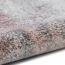 Ivory/rose Modern Easy To Clean Abstract Rug For Dining Room-60 X 230Cm (Runner) - thumbnail 6