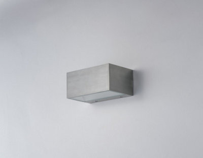 Luminosa Lighting Luminosa Twin Led 2 Light Up Down Light Nickel, Ip54 900Lm 4000K 14X8.9X6.5Cm - image 1