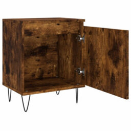 Berkfield Bedside Cabinets 2 Pcs Smoked Oak 40X30X50 Cm Engineered Wood - thumbnail 6